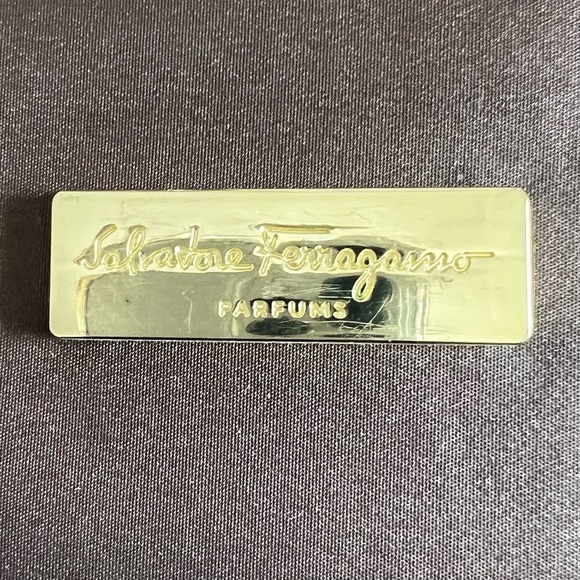 Salvatore Ferragamo Parfums Toiletry Cosmetics Make Up Bag Brown Good Condition - Picture 3 of 10